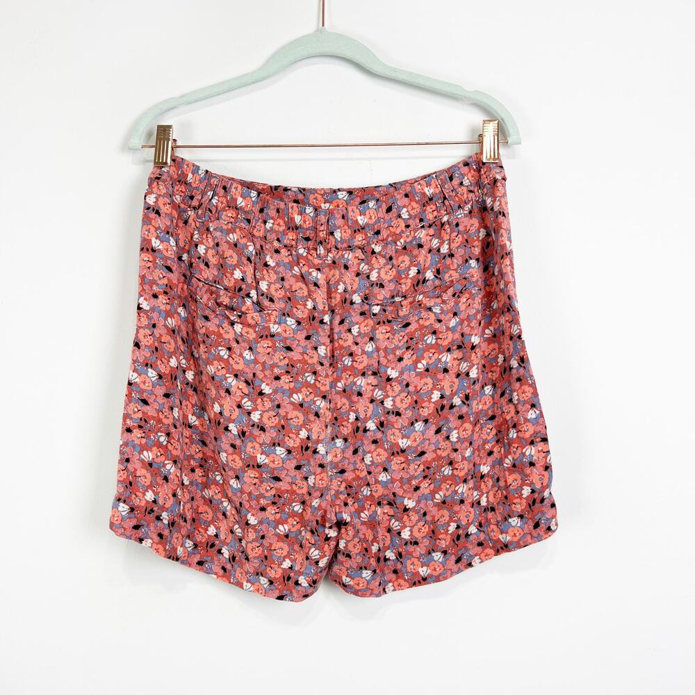 Free People Layla elasticized high waist floral shorts pink Size Small - Picture 5 of 9